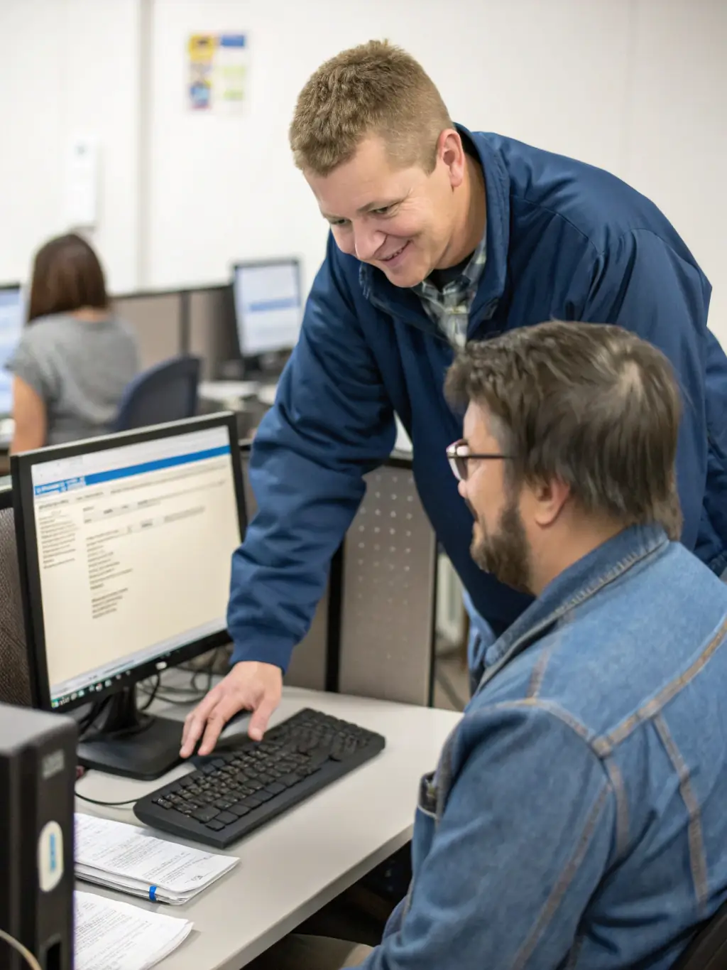 A support engineer assisting a client remotely, showcasing screen sharing and problem-solving in a media production environment.